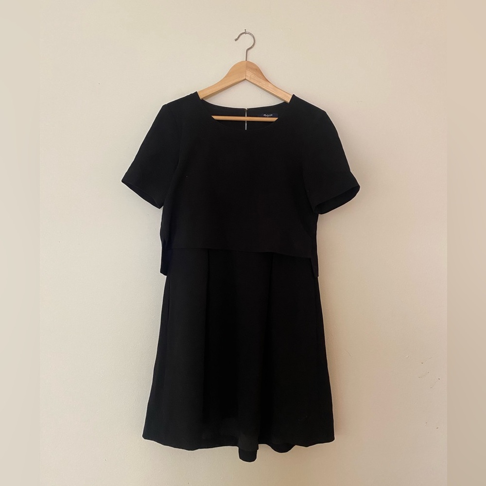 Structured Two-Tier Black Madewell Dress